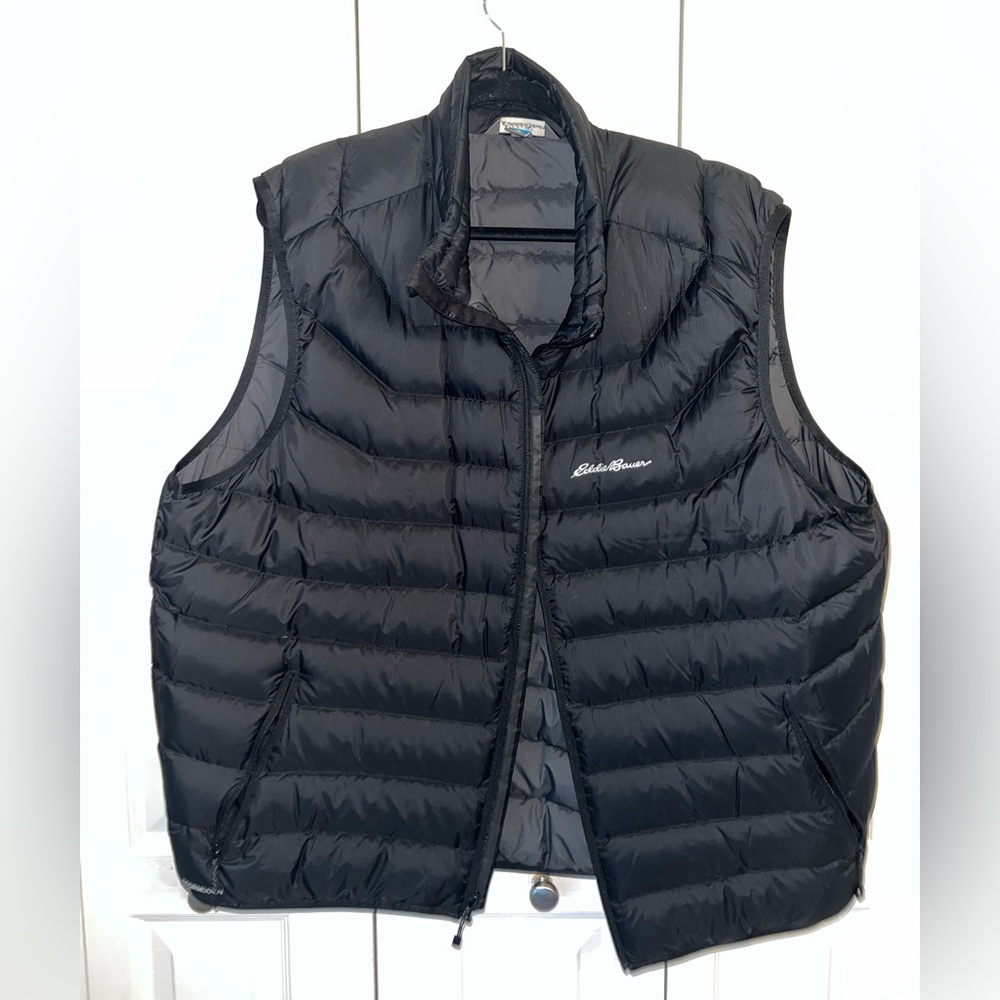 Eddie Bauer Men's Dark Quilted Vest XXL